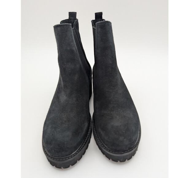 La Canadienne Connor Waterproof Suede Chelsea Boots Black Womens Size US6M EU37 - Picture 2 of 12